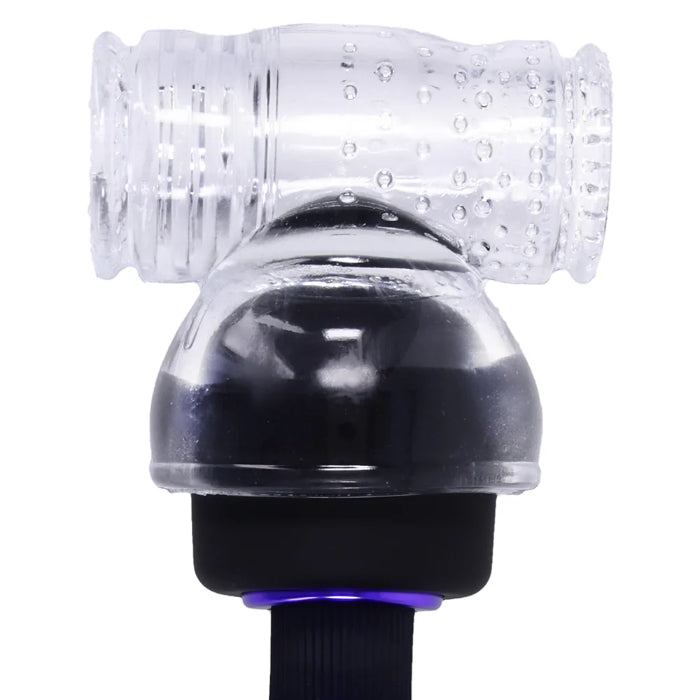 Doc Johnson Merci Cock Stroker Open Ended Stretchy Clear Wand Attachment