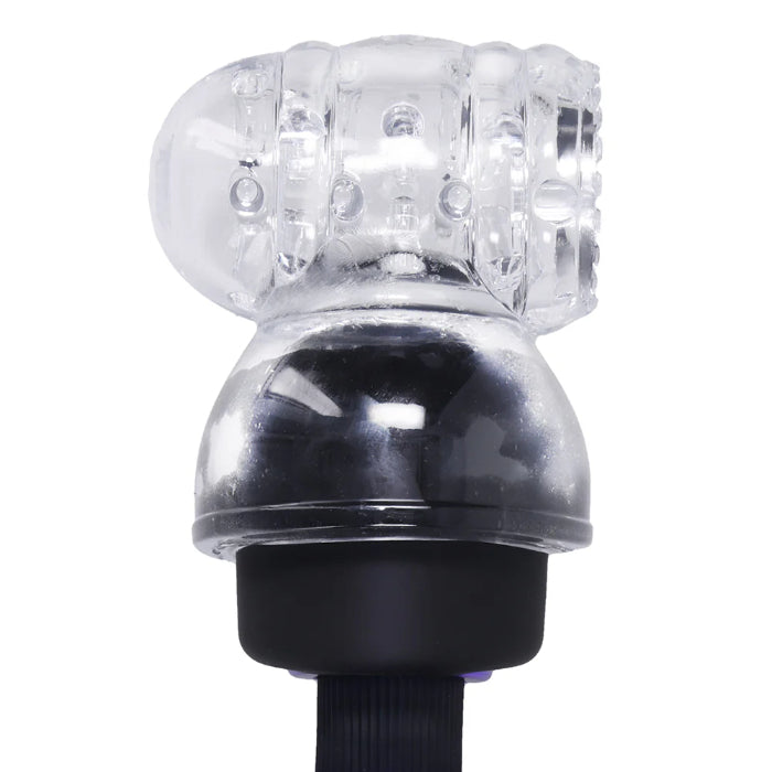 Doc Johnson Merci Cock Teaser Textured Head Stimulator Clear Wand Attachment