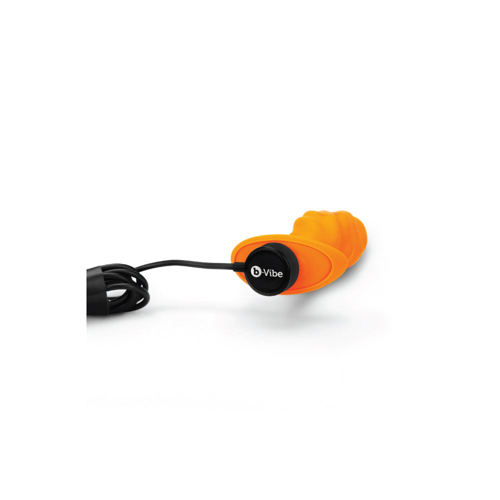 b-Vibe X Zoë Ligon Swirl Texture Vibrating Butt Plug
