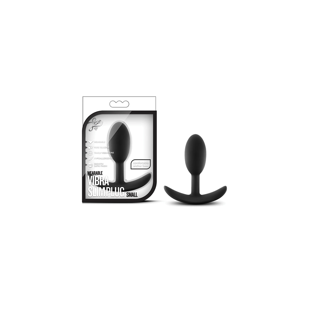 Blush Luxe Small Wearable Silicone Vibrator Slim Butt Plug