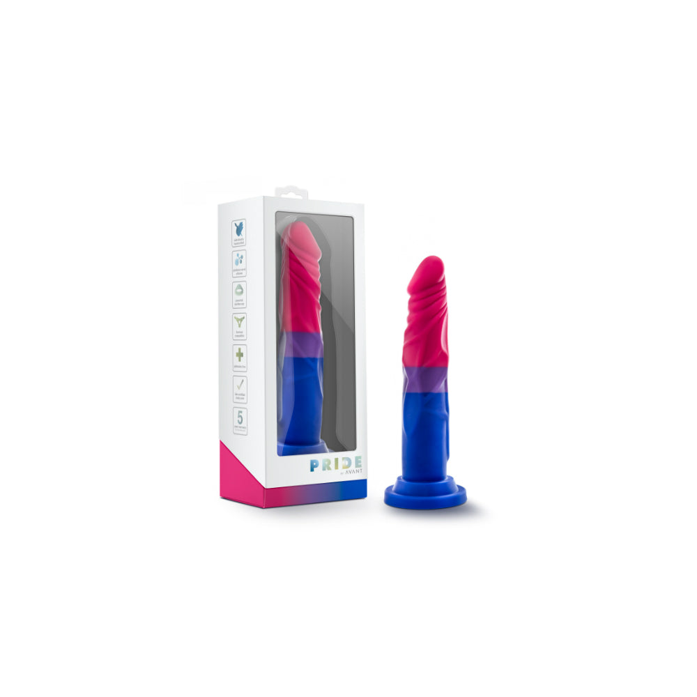 Blush Avant Pride P8 Love Suction Cup Base Silicone Dildo