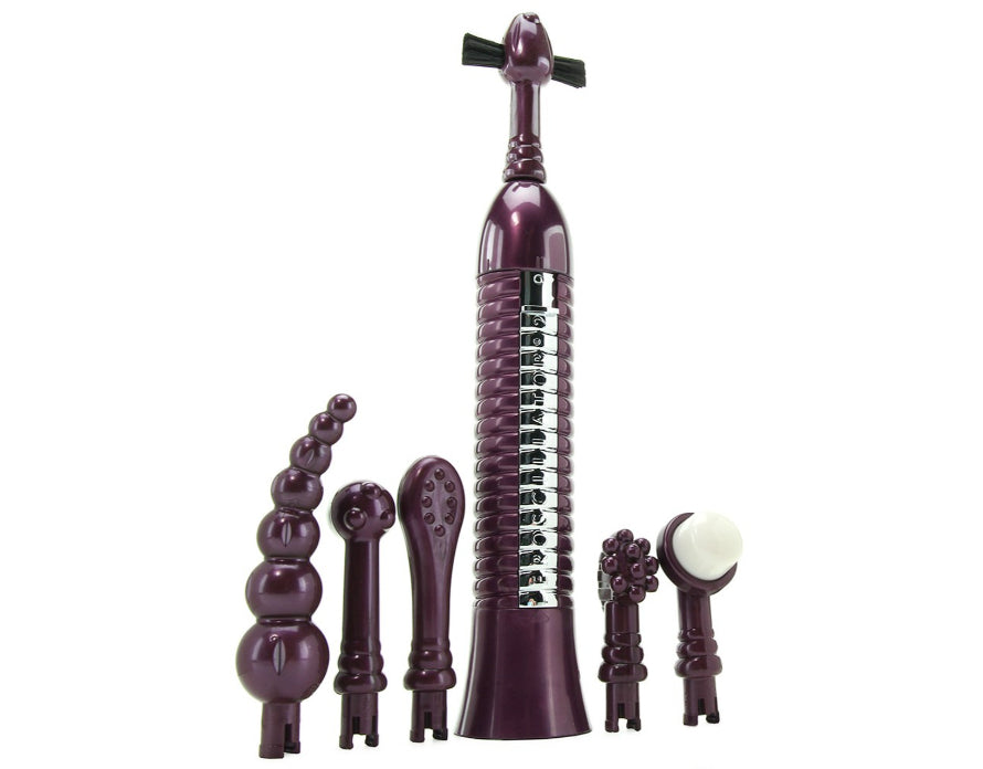 Eroscillator 2 Top Deluxe Whisper Quiet Plug In Extra Powerful Oscillating Vibrator With Attachments