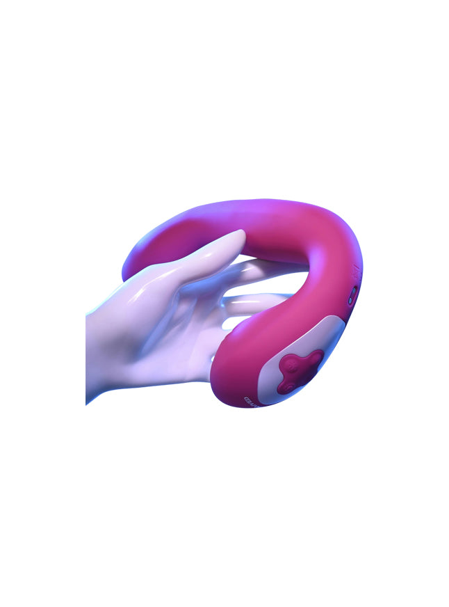Evolved Buck Wild Rechargeable Silicone Tapping Thumping Come-Hither Motion Dual Rabbit Style Massager