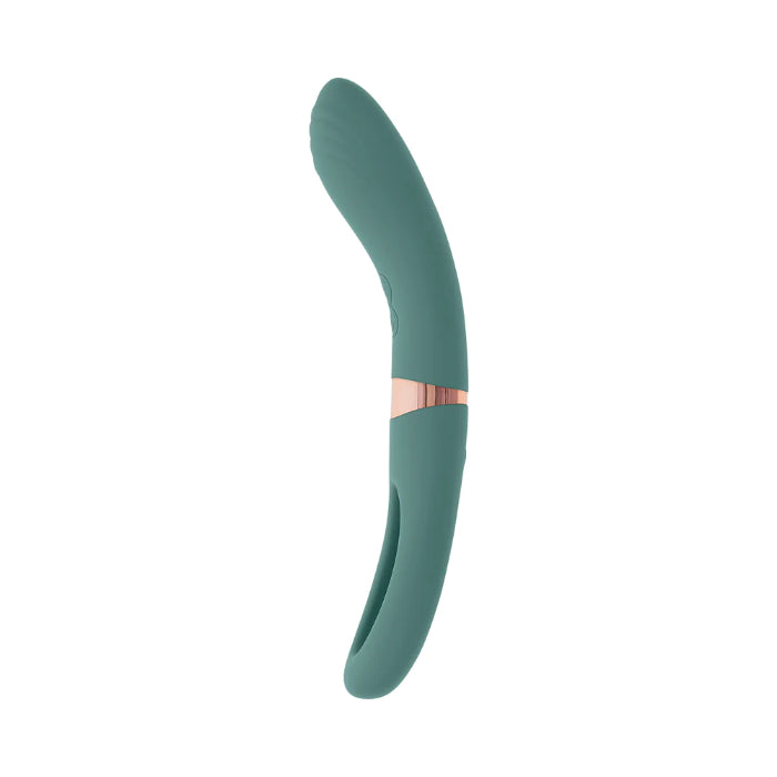 Evolved Chick Flick Dual Ended Silicone Rechargeable Vibrator With G-Spot Flicker
