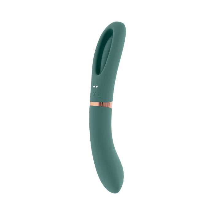 Evolved Chick Flick Dual Ended Silicone Rechargeable Vibrator With G-Spot Flicker