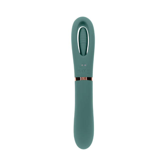 Evolved Chick Flick Dual Ended Silicone Rechargeable Vibrator With G-Spot Flicker