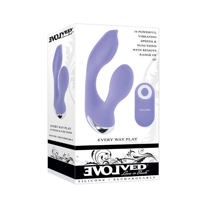 Evolved Every Way Play Wearable Dual Motor Rabbit Style Remote Controlled Vibrator