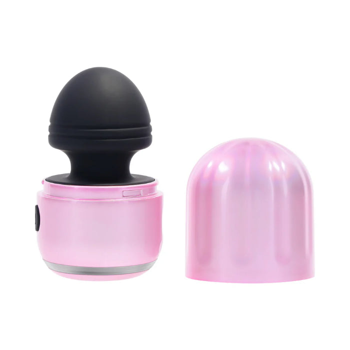 Evolved Vacation Vibes Mini Wand Rechargeable Silicone Vibrator With Travel Cover