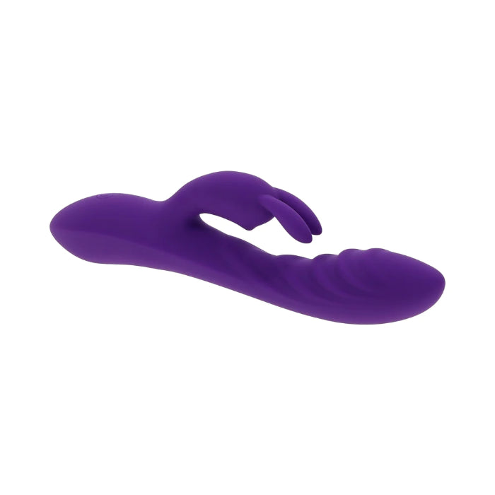 Evolved Wavy Silicone Rechargeable Textured Dual Motor Rabbit Style Vibrator