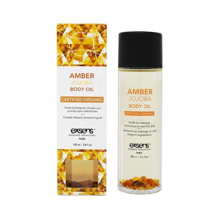Exsens Body Oil With Amber Crystals And Jojoba Oil