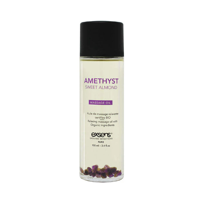 Exsens Body Oil With Amethyst Crystals And Sweet Almond Oil