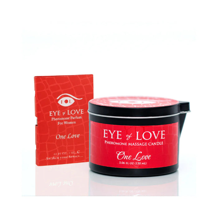 Eye of Love One Love Attract Him Pheromone Massage Candle For Massage and Temperature Play