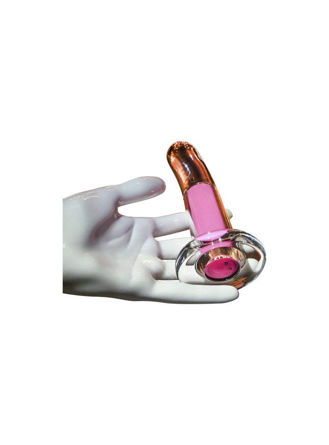 Gender X Pink Paradise Rechargeable Vibrating Remote Control Curved Butt Plug