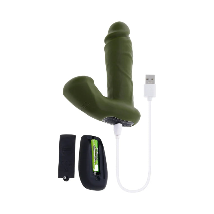 Gender X The Hunk Remote Control Rechargeable Vibrating Thruster With Muscular Torso Base