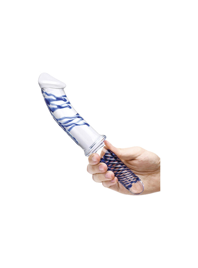 Glas Handmade 11" Realistic Double Ended Glass Dildo with Handle