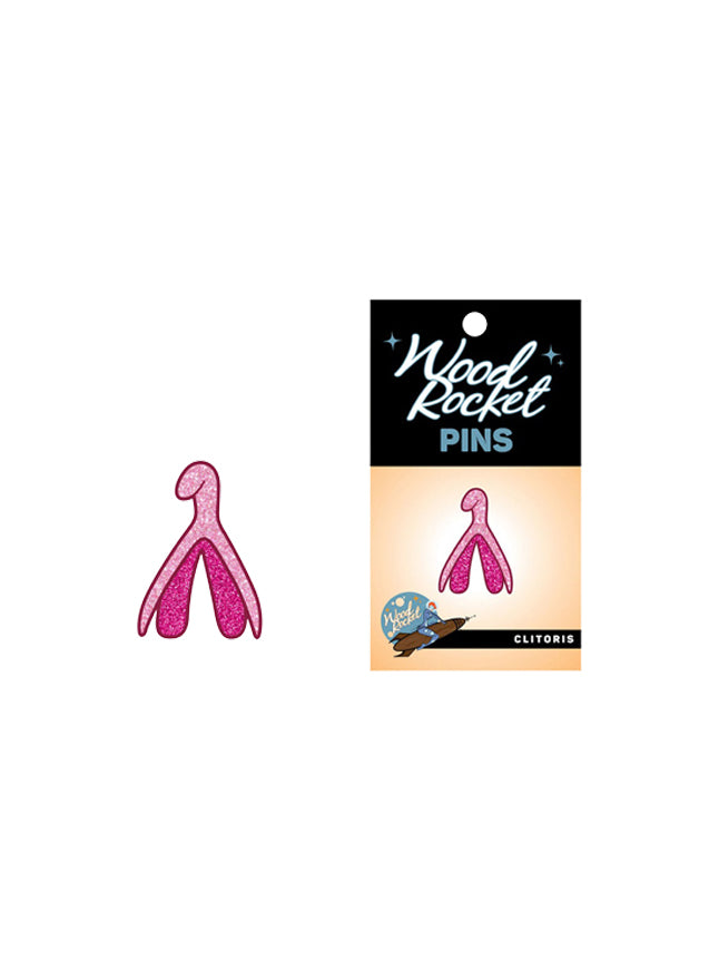 Glittery Clitoris Pin