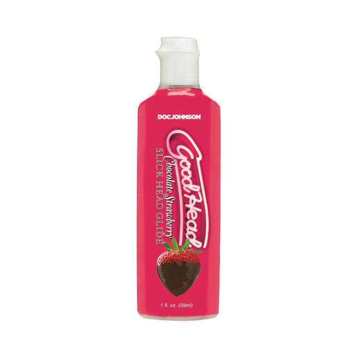 GoodHead Honeymoon Head Kit With Open-Ended Silicone Stroker And Chocolate Strawberry Flavored Slick Head Glide