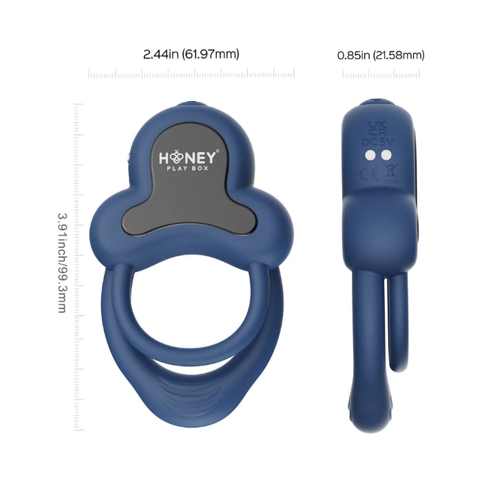Honey Play Box Anello Rechargeable App-Enabled Double Cock Ring