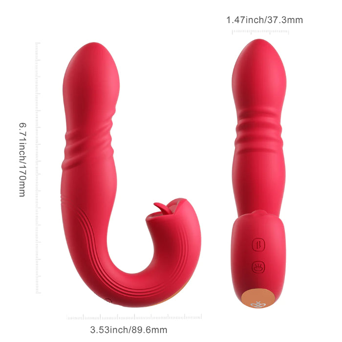 Honey Play Box Joi Thrust 2 App-Controlled Dual Stimulating Thrusting & Flicking Vibrator
