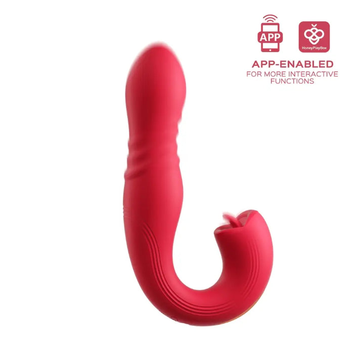 Honey Play Box Joi Thrust 2 App-Controlled Dual Stimulating Thrusting & Flicking Vibrator