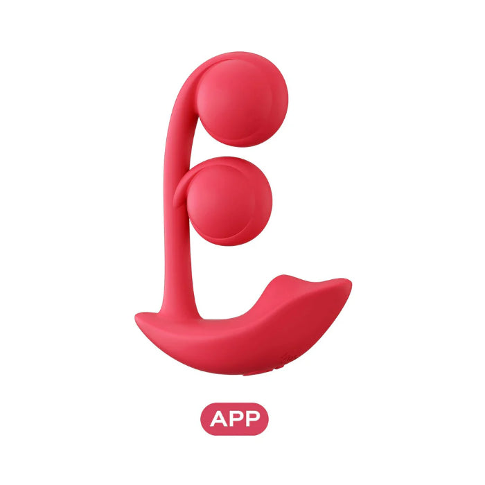 Honey Play Box Melody Wearable Twin Balls Dual Motor Pressure Sensing Rechargeable Silicone App-Controlled Rabbit Style Vibrator