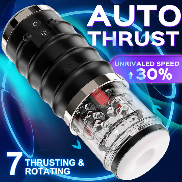 Honey Play Box Warrior Rechargeable Auto Thrusting And Rotating Stroker