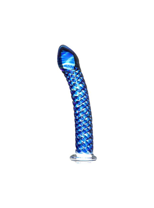 Icicles No. 29 Woven Textured Glass Dildo
