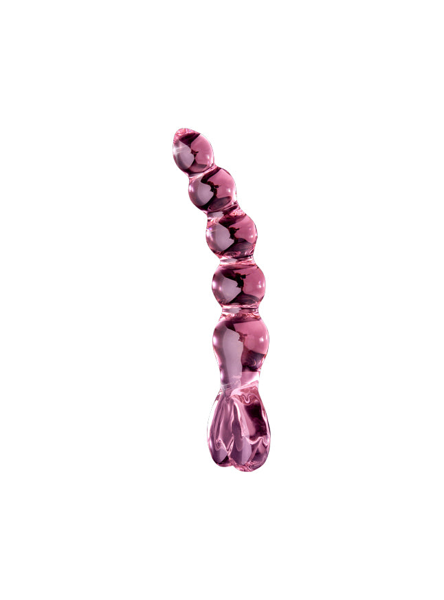 Icicles No. 43 Beaded Heart Glass Dildo