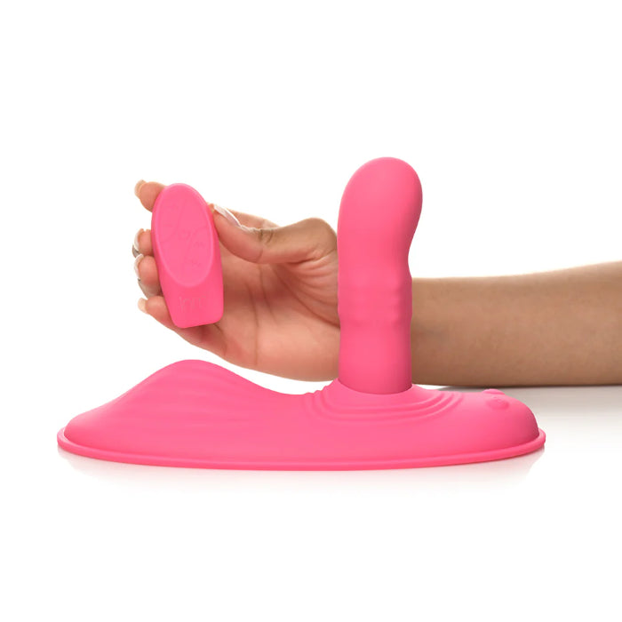 Inmi Spin 'N' Grind Rechargeable Rotating And Vibrating Silicone Grinder with Remote Control