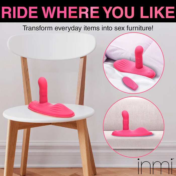 Inmi Spin 'N' Grind Rechargeable Rotating And Vibrating Silicone Grinder with Remote Control