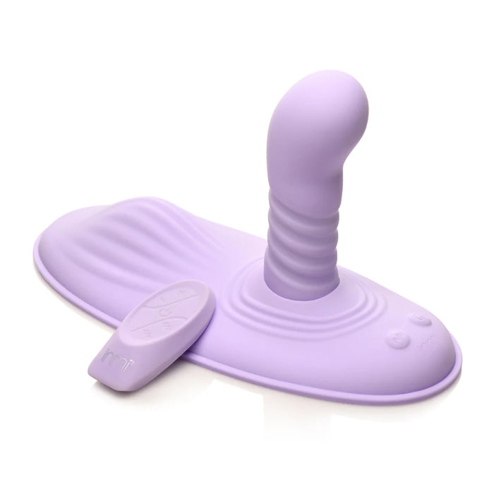 Inmi Thrust 'N' Grind Rechargeable Thrusting And Vibrating Silicone Grinder with Remote Control