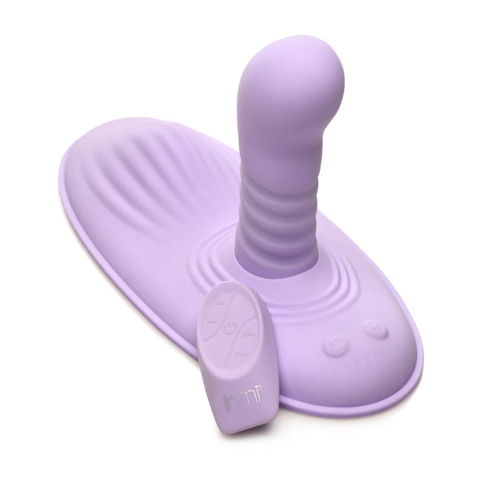 Inmi Thrust 'N' Grind Rechargeable Thrusting And Vibrating Silicone Grinder with Remote Control