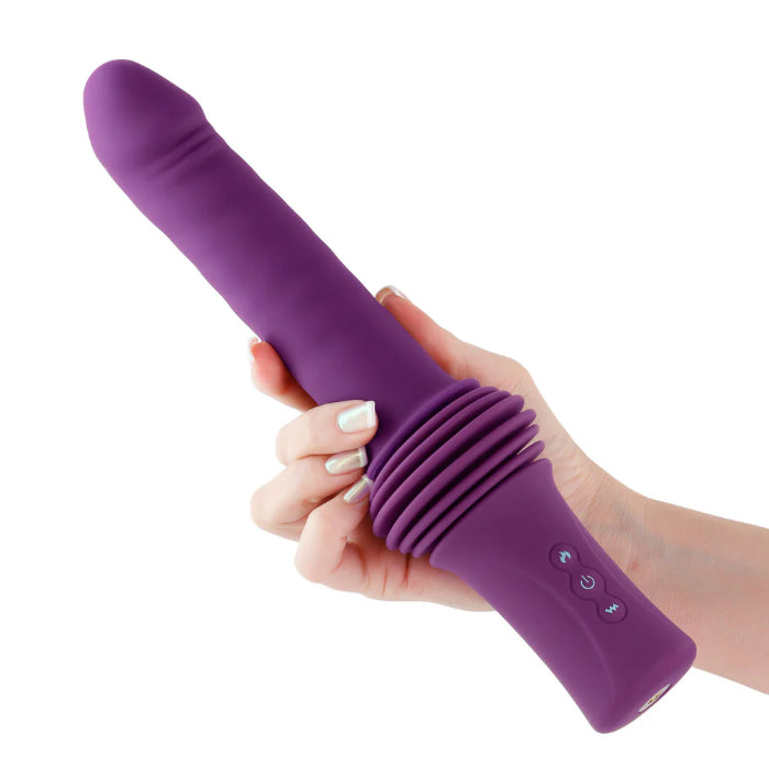 INYA Super Stroker Rechargeable Remote-Controlled Warming Vibrating Thruster With Adjustable Suction Cup