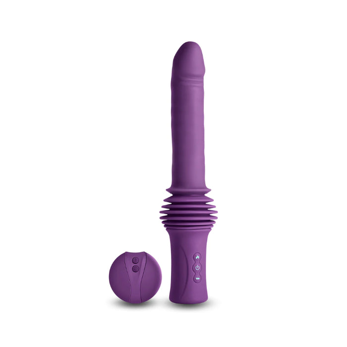 INYA Super Stroker Rechargeable Remote-Controlled Warming Vibrating Thruster With Adjustable Suction Cup