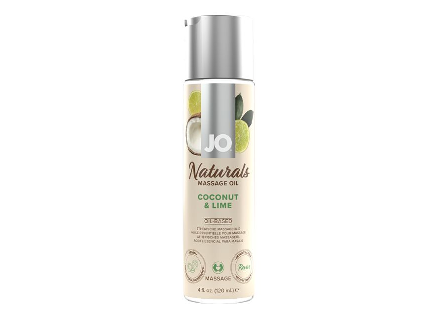 JO Naturals Coconut & Lime Scent Moisturizing Aromatherapy Vegan Massage Oil