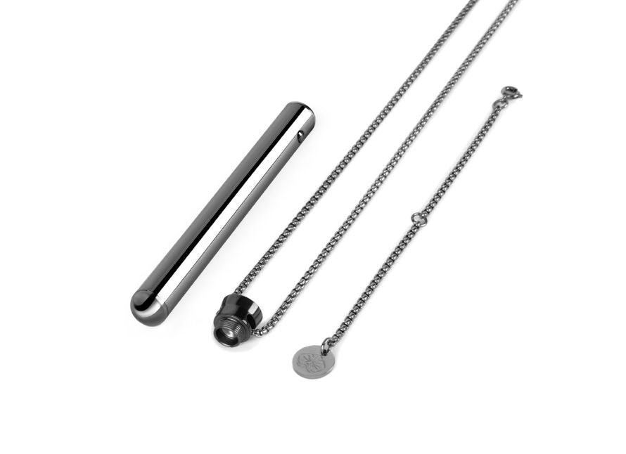 Le Wand Silver Vibrating Bullet Pendant Necklace