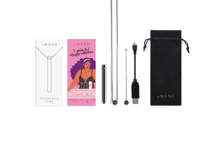 Le Wand Silver Vibrating Bullet Pendant Necklace