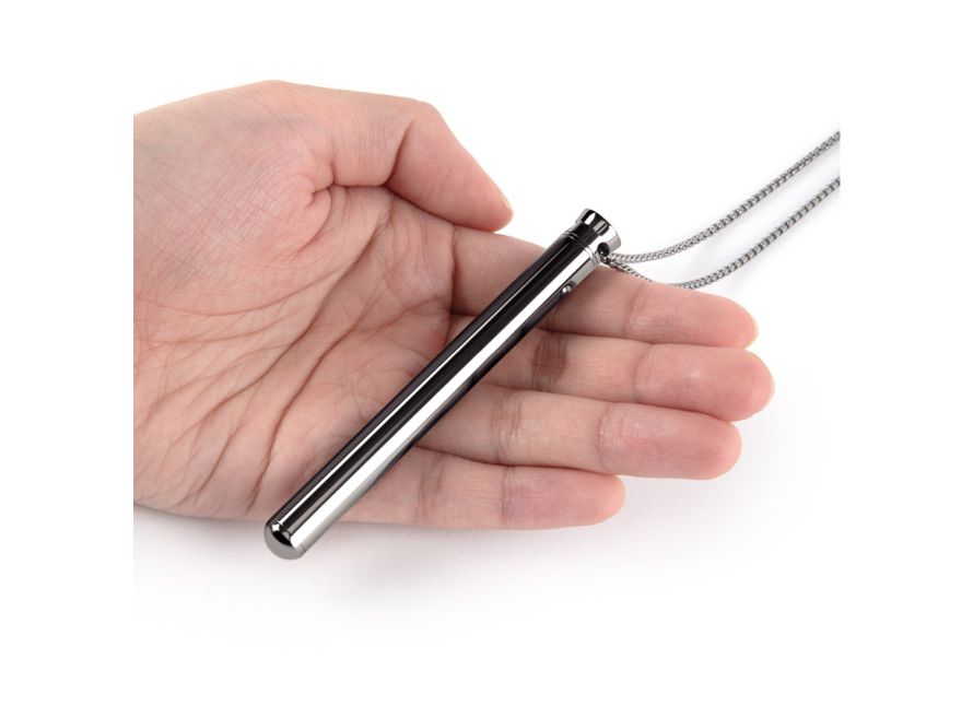 Le Wand Silver Vibrating Bullet Pendant Necklace