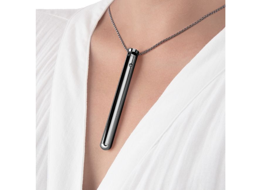 Le Wand Silver Vibrating Bullet Pendant Necklace