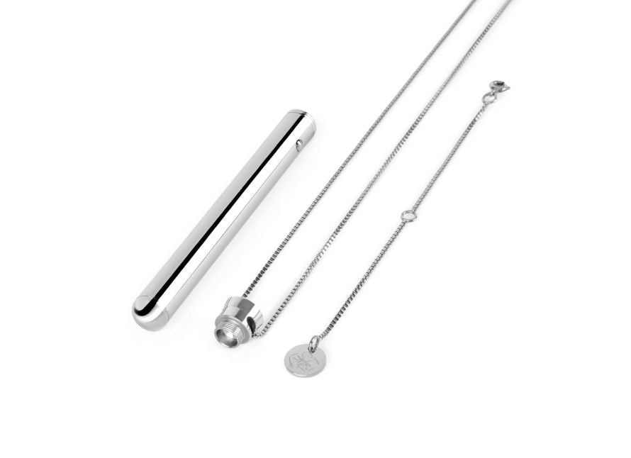 Le Wand Silver Vibrating Bullet Pendant Necklace