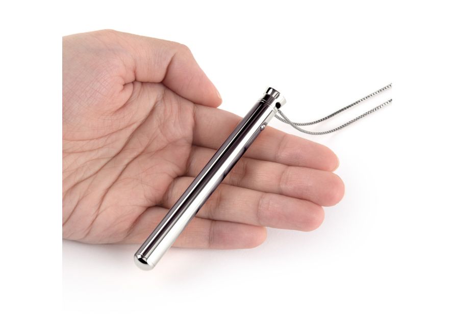 Le Wand Silver Vibrating Bullet Pendant Necklace