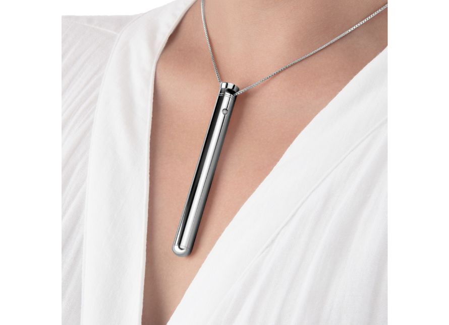 Le Wand Silver Vibrating Bullet Pendant Necklace