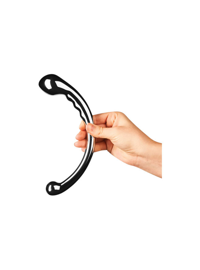 Le Wand Hoop Stainless Steel Curved Double Dildo
