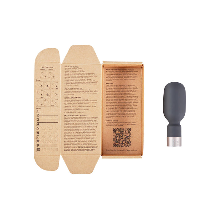 Love Not War Power of Love Koi Mini Wand Massager Shaped Silicone Interchangeable Head