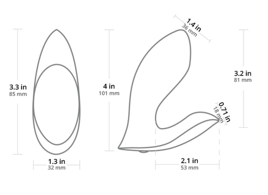 Lovense Flexer Rechargeable Silicone Fingering Come-Hither Style Vibrator