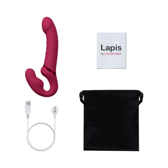 Lovense Lapis Wearable App Controlled Flexible Double-Ended Rechargeable Vibrating Strapless Dildo