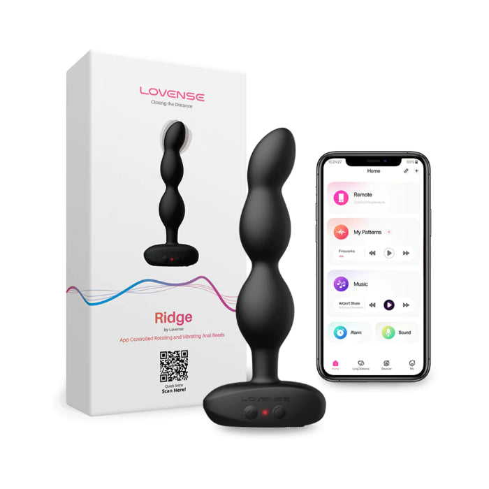 Lovense Ridge App Enabled Vibrating And Rotating Rechargeable Anal Beads