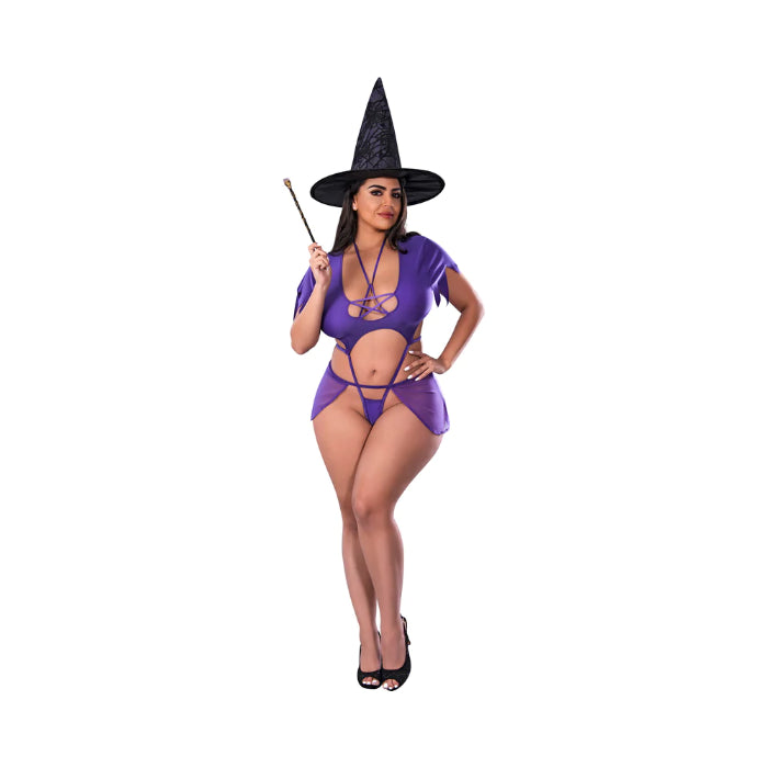 Magic Silk Dress Up Charmed Sexy Witch Costume