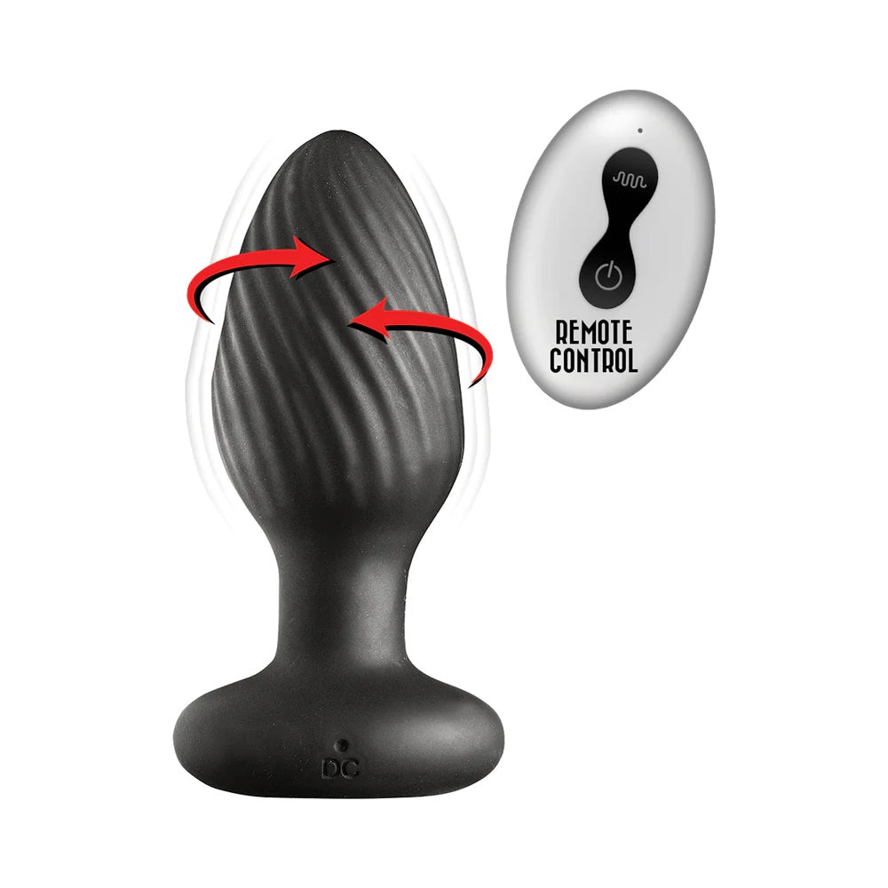 Nasstoys Ass-Sation Rechargeable Remote-Control Vibrating & Rotating Anal Plug