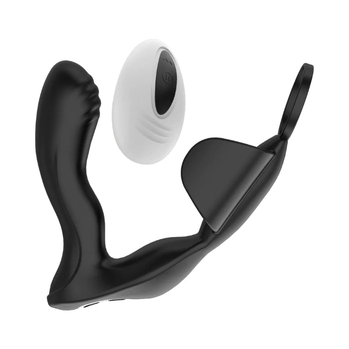 Nasstoys Atomic Heat-Up Warming Rechargeable Silicone Remote Control Vibrating Prostate Massager